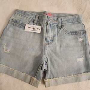 Young girls Jean shorts NWT